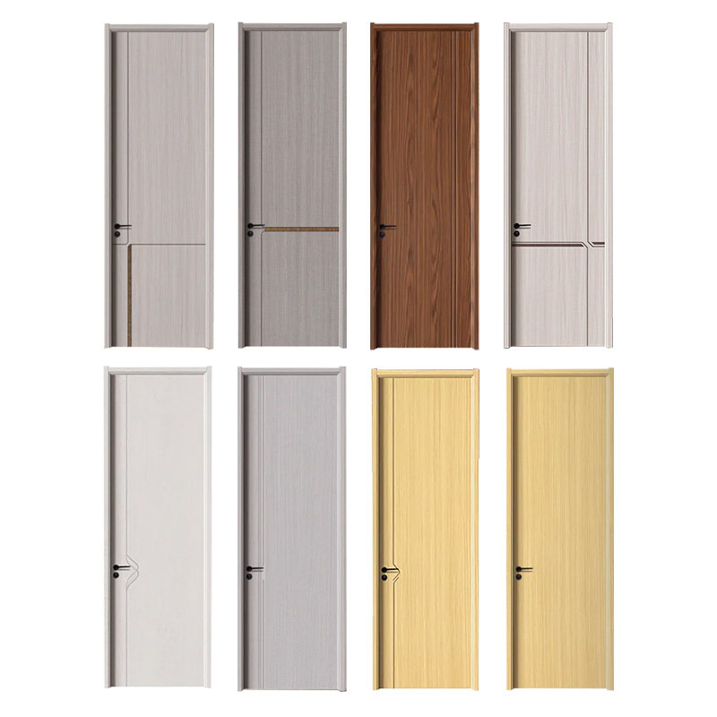 Interior door ecological rental composite painted solid wood