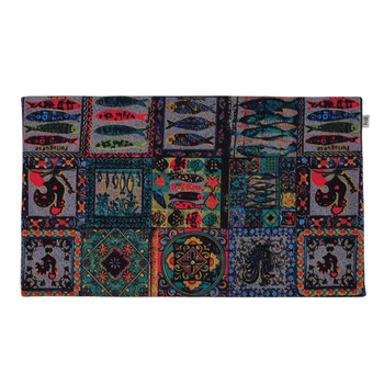ແນະນໍາຜ້າຝ້າຍແລະ linen ຫນາພິມຊາ mat fabric ຕາຕະລາງທຸງດູດຊຶມຊາຜ້າ coaster Zen ຈີນ retro ຊົນເຜົ່າ