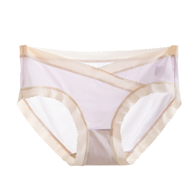 Ice silk maternity underwear that does not tighten legs during early and late pregnancy