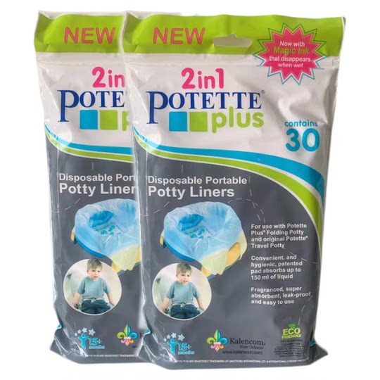 potetteplus儿童马桶清洁袋尿袋一次应急尿通用移动马桶专用垃圾