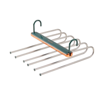 折叠裤架多层不锈钢裤挂架子多功能衣柜收纳神器裤子专用衣架1585