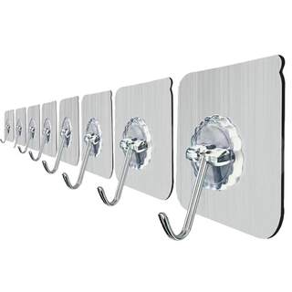 Hook strong adhesive wall hanging wall load-bearing suction cup traceless nail rack kitchen punch-free hook sticky hook