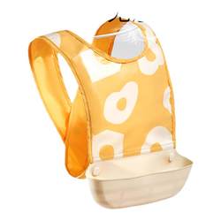 Kechao baby bibs, baby bibs, ອາຫານເສີມ, bibs ເດັກ, baby sling-type silicone waterproof eating artifacts