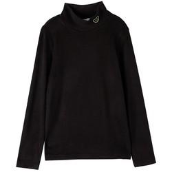 Yueye's new autumn product black and white German velvet skin-friendly warm half turtleneck cartoon bottoming shirt for boys and middle-aged children