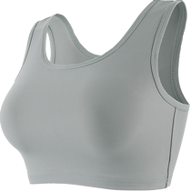 Corset underwear for women with large breasts showing small size seamless student sports shock-proof vest breast shrinking and wrapping super flat les handsome t summer