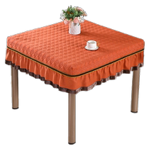 Square fire table cover square table electric stove cover thickened household mahjong tablecloth fully automatic mahjong machine cover