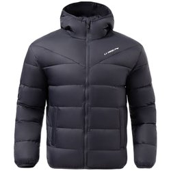 Li Ning down jacket ຜູ້ຊາຍລະດູຫນາວໃຫມ່ແບບສັ້ນ spliced ​​​​hooded loose men's duck down sportswear top jacket for men