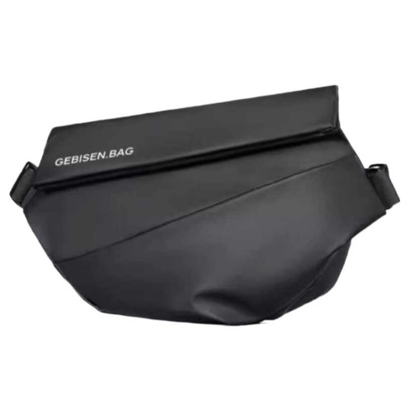 Magnetic buckle large capacity men's crossbody bag