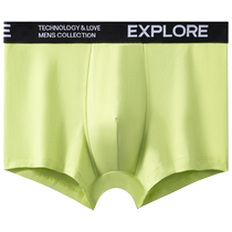 Mens underwear boys pure cotton boxer briefs 2024 new thin youth boxer shorts top summer breathable