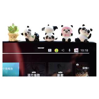 Internet celebrity creative car screen display ornaments cute panda car doll center console car interior decoration supplies