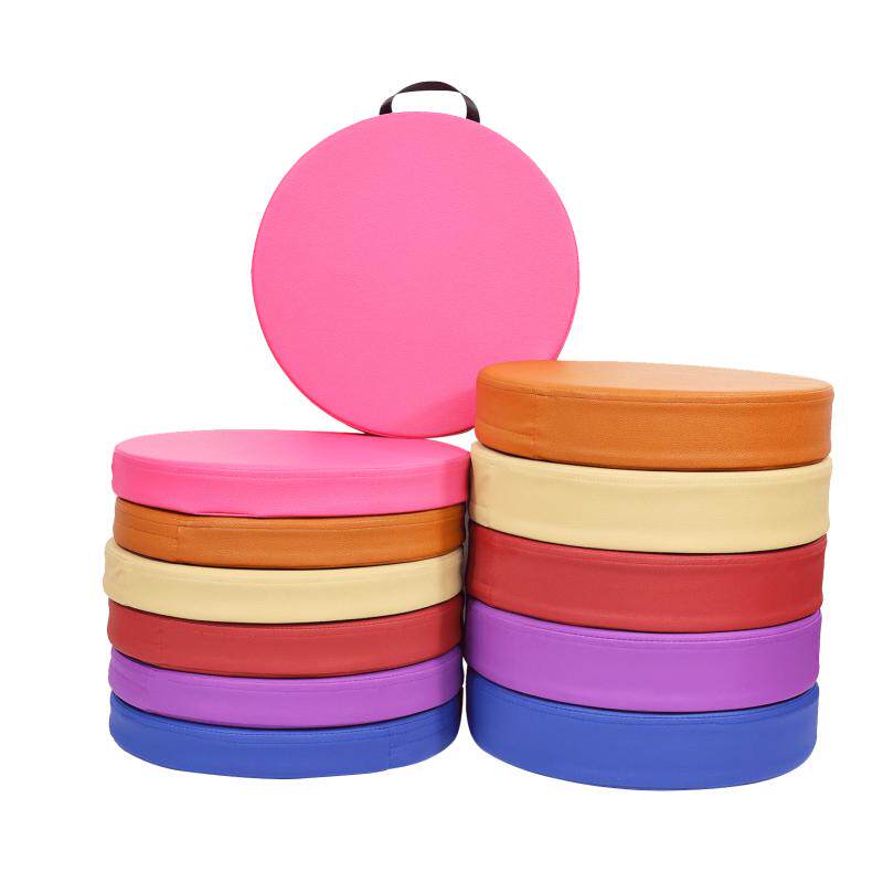 Leather round handle seat cushion butt cushion round round cushion sponge cushion meditation futon student kindergarten seat cushion