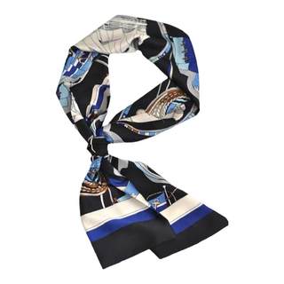 Host printed pocket scarf Dong Qing same style