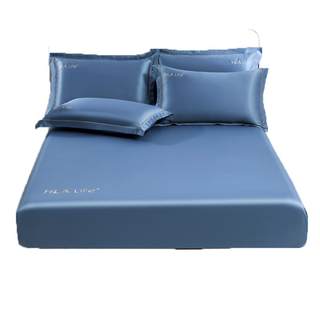 Ice Silk Fitted Sheet Three Piece Set Heilan Home