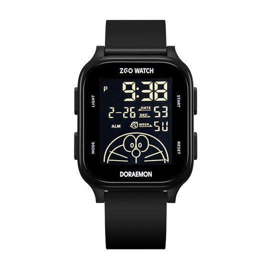 Reloj electrónico Doraemon estilo estudiante para hombre.