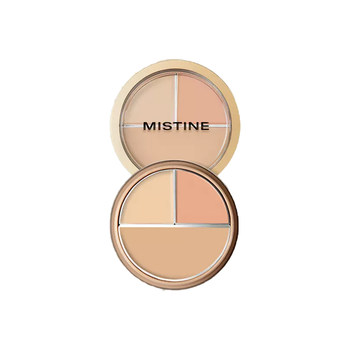 Mistine ແຜ່ນ concealer ສາມສີປົກປິດຮອຍສິວ, ຈຸດດ່າງດໍາ, ຊ້ໍາ, ຊຸ່ມຊື່ນແລະແກ້ໄຂຄວາມບໍ່ສົມບູນ