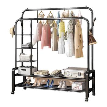 Household folding floor drying rack