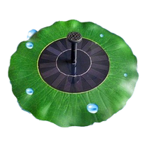 Solar fountain outdoor pool fish tank oxygenation automatic spray water pump courtyard household floating lotus leaf small fountain