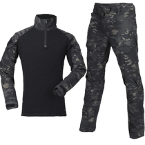 Instructor camouflage frog suit tactical suit camouflage suit short-sleeved summer wear-resistant training suit outdoor long-sleeved work clothes for women