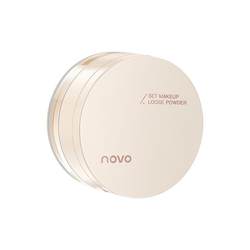 novo loose powder setting powder matte long-lasting oil control waterproof concealer non-removing makeup powder biscuit skin women students price affordable