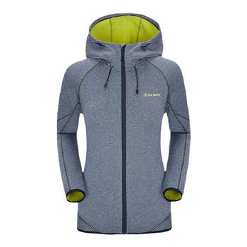 Akemu mountaineering hiking outdoor fleece jacket ກິລາແມ່ຍິງ composite velvet soft shell jacket warm sweatshirt
