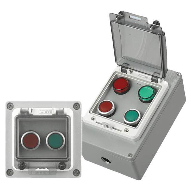 Thickened metal cast aluminum button switch control box