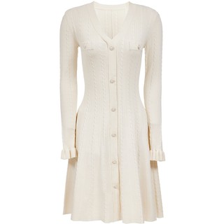 Veromoda ruffled cuff dress