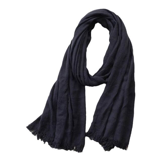 Autumn and winter casual men's and women's cotton scarves