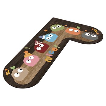 Kitchen l-shaped corner kitchen floor mat cartoon