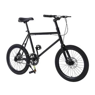 20寸死飞自行车男女小学生成人碟刹倒刹非实心胎上班迷你翘头单车