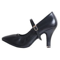 High-heeled modern dance shoes for women 8 5cm waltz womens shoes black high-heeled dance shoes ballroom dance competition tango shoes