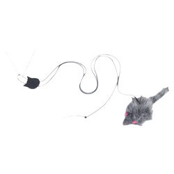 Cat Toy Teaser Stick, Door-Hanging Feather Mouse, Bite-Resistant, Self-Entertainment for Cats, Boredom-Relief Cat Teaser Gadget, Pet Supplies