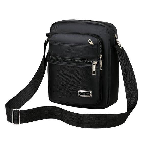 Waterproof Oxford cloth bag, men's bag, shoulder crossbody bag, men's and women's business bag, wallet, multi-layer pocket business cashier bag