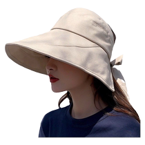 2024 new fisherman hat for women versatile Korean style literary sun visor sun protection empty top hat Korean style internet celebrity fashionable
