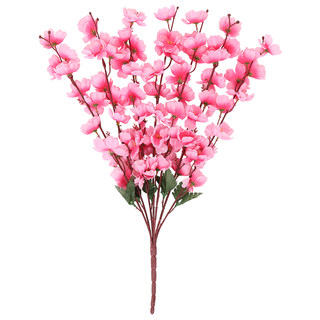 Simulated peach blossom branches, fake wax plum blossoms, fake trees for landscaping decoration