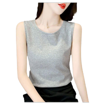 2024 Spring and Summer New Elastic Waistcoat Vest Korean Style Slim Fit Casual Womens Gentle Wind Top