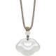 Saturday Blessing Xiao Bingyun Pendant Xiangyun Ruyi Lock Necklace White Moonlight Chalcedony 520 Gift for Mom