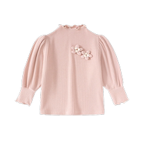 Girls long-sleeved T-shirt spring and autumn 2024 new style baby tops childrens clothing autumn childrens bottoming shirts