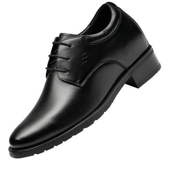 Gaoge height increasing shoes 10cm men's business leather shoes