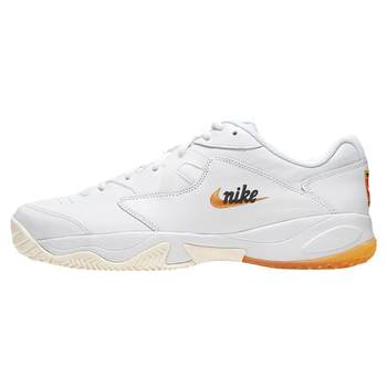 Nike/Nike COURT LITE 2 ສີຂາວແລະສີສົ້ມເກີບກິລາກາງແຈ້ງຂອງຜູ້ຊາຍແລະຜູ້ຍິງເກີບ tennis CJ6781-100