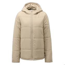 Giordano quilted jacket for women spring new solid color simple style zipper hooded cotton jacket for women 05372731