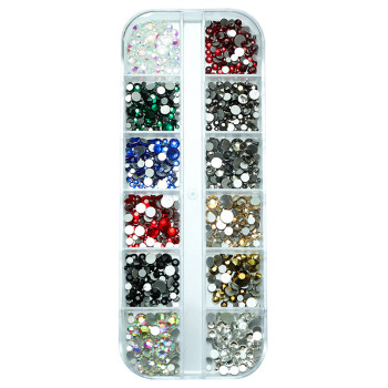 ສິນລະປະເລັບ rhinestone Czech Austrian ເພັດ DIY ໂປ່ງໃສປັນສ່ວນປະສົມລຸ່ມຮາບພຽງຮອບເພັດອິນເຕີເນັດສະເຫຼີມສະຫຼອງການຕົບແຕ່ງເລັບພິເສດຮູບຊົງສີ່ຫລ່ຽມເພັດ