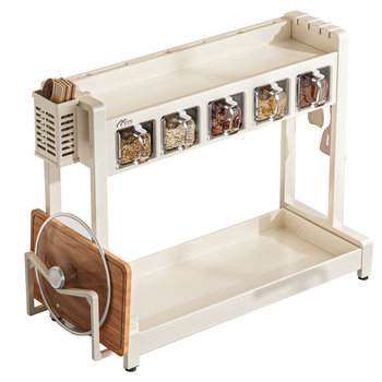 Storage countertop seasoning oil, salt, sauce, vinegar bottle storage rack