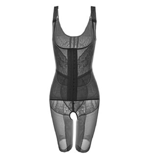 Powerful abdominal shaping one-piece body-shaping garment with double the effect