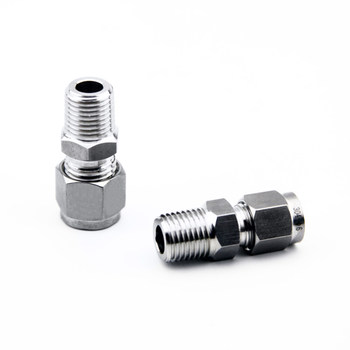 Special direct connection dual-screw connector for stainless steel pipes
