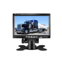 Large truck reversing image 12v24v harvester truck HD 7-inch small display night vision four-way visual