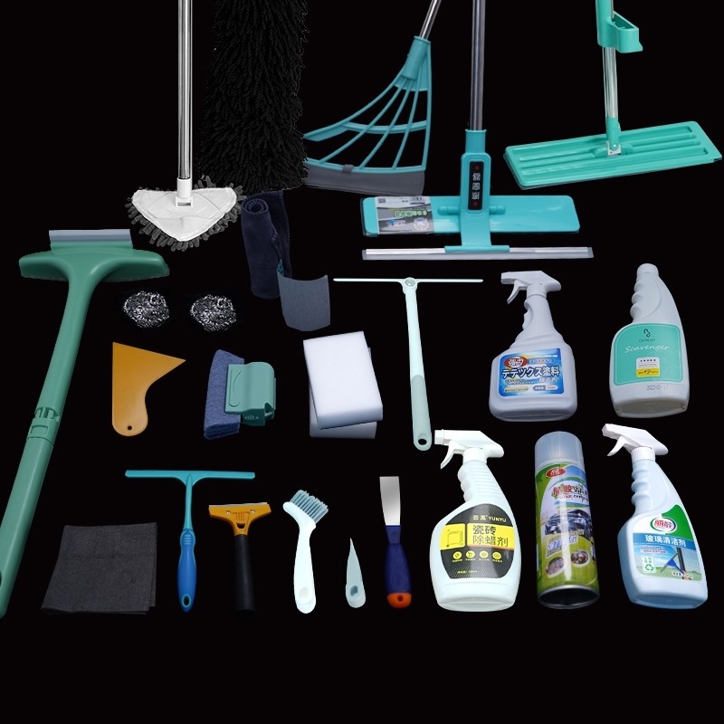 Glass Cleaning Tool Set for New Home Construction Clean-Up