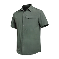 Angken outdoor quick-drying tactical shirt mens short-sleeved summer elastic thin breathable shirt wear-resistant casual half-sleeve