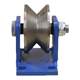 Heavy-duty round steel V-type rail wheel angle iron angle steel groove wheel door electric door iron wheel sliding door sliding door fixed pulley