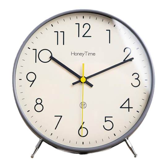 Large digital simple desk clock for home mute and punctual