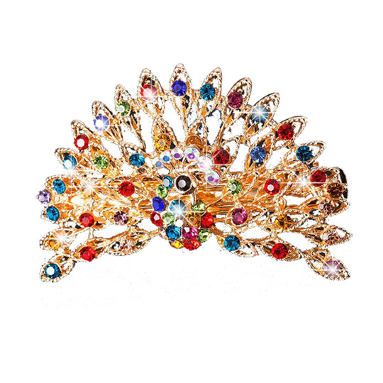 Hair Clip Metal Korean Style Rhinestone Hair Accessory Hair Clip
